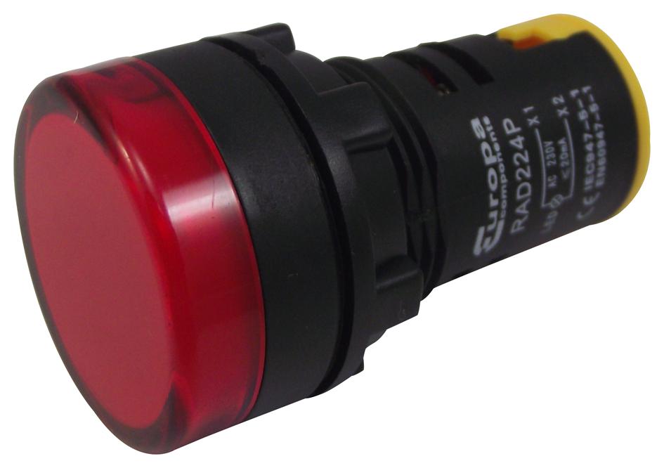 RAD224P 22MM SWITCHES LED PILOT RED 230V MULTICOMP