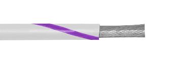 3051 WV001 HOOKUP WIRE, 0.35MM2, WHT/PURPLE, 305M ALPHA WIRE