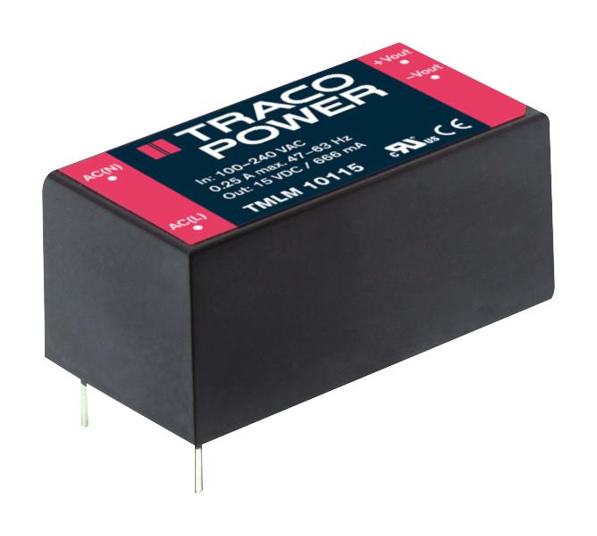 TMLM 20105 PSU, AC/DC, 5V, 3.6A, 20W, MODULE TRACO POWER