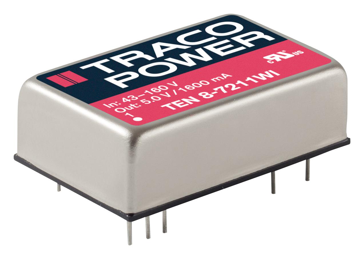 TEN 8-2410WI DC DC, WIDE IP, 8W, 3.3V, 2.4A TRACO POWER