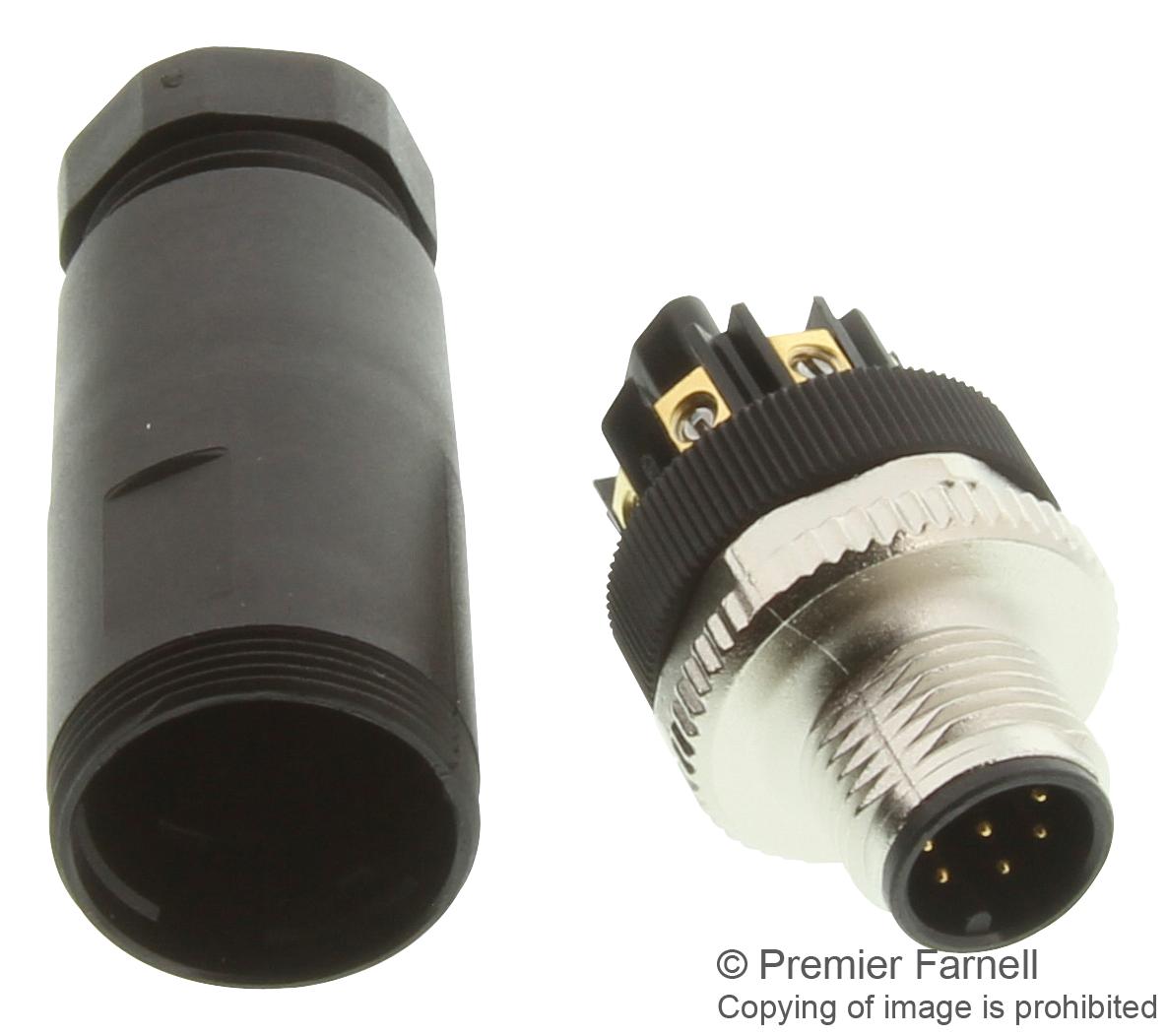 99-0487-12-08 CIRCULAR CONNECTOR, PLUG, 8WAY, CABLE BINDER