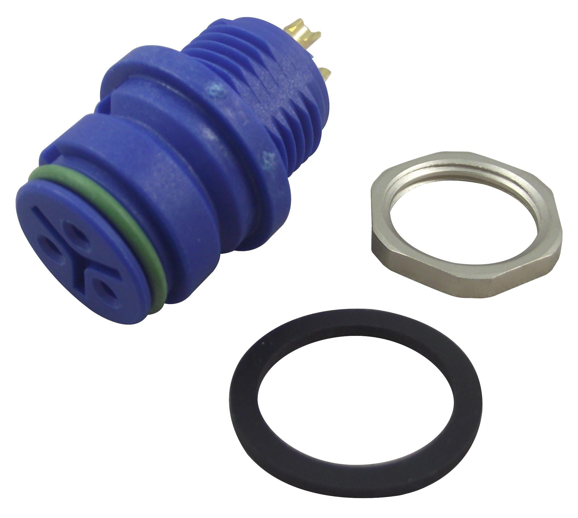 99-9108-60-03 SOCKET, PANEL, BLUE, 3WAY BINDER