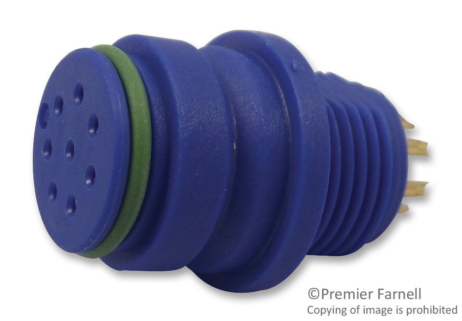 99-9128-60-08 SOCKET, PANEL, BLUE, 8WAY BINDER