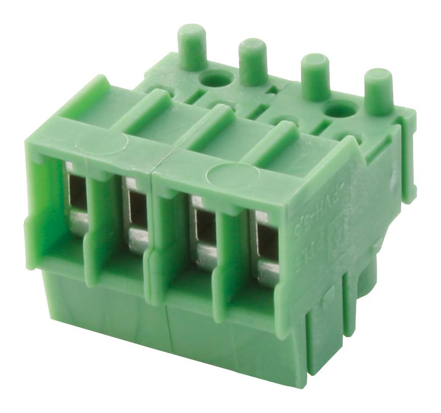 PT 1,5/4-PVH-3.5 TERMINAL BLOCK, PLUGGABLE, 4POS, 16AWG PHOENIX CONTACT