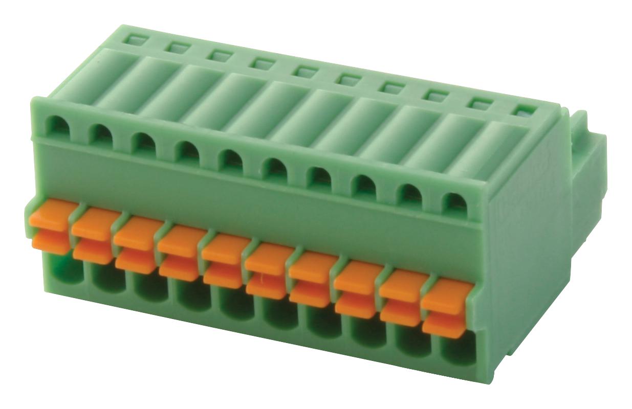 FK-MC 0,5/10-ST-2,5 TERMINAL BLOCK, PLUGGABLE, 10POS, 20AWG PHOENIX CONTACT