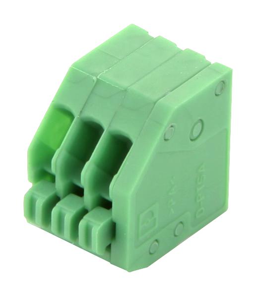 PTSA0,5/ 3-2,5-Z TERMINAL BLOCK, WIRE TO BRD, 3POS, 20AWG PHOENIX CONTACT