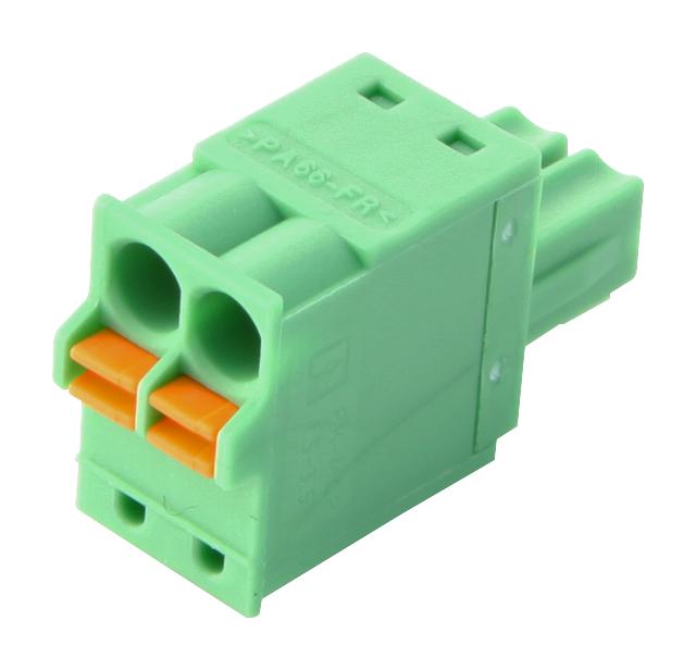 FK-MCP 1,5/ 2-ST-3,5 TERMINAL BLOCK, PLUGGABLE, 2POS, 16AWG PHOENIX CONTACT
