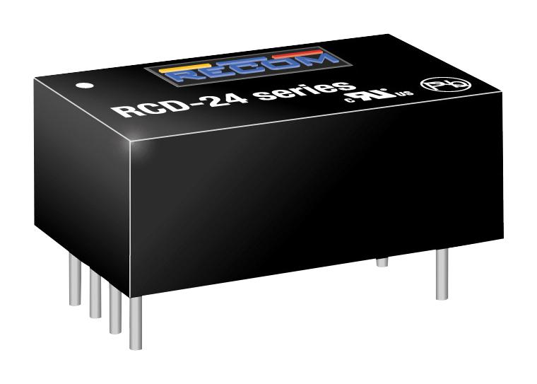 RCD-24-0.50/W/VREF LED DRIVER, DC-DC, CC, 0.5A, 35V, DIP RECOM POWER