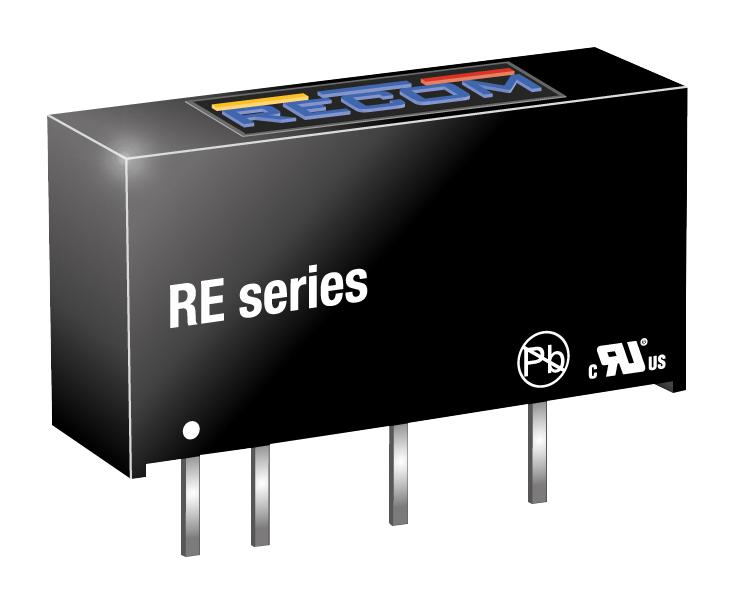 RE-2405S DC/DC, UNREG, 1W, 1KV, 5V, SIP7 RECOM POWER