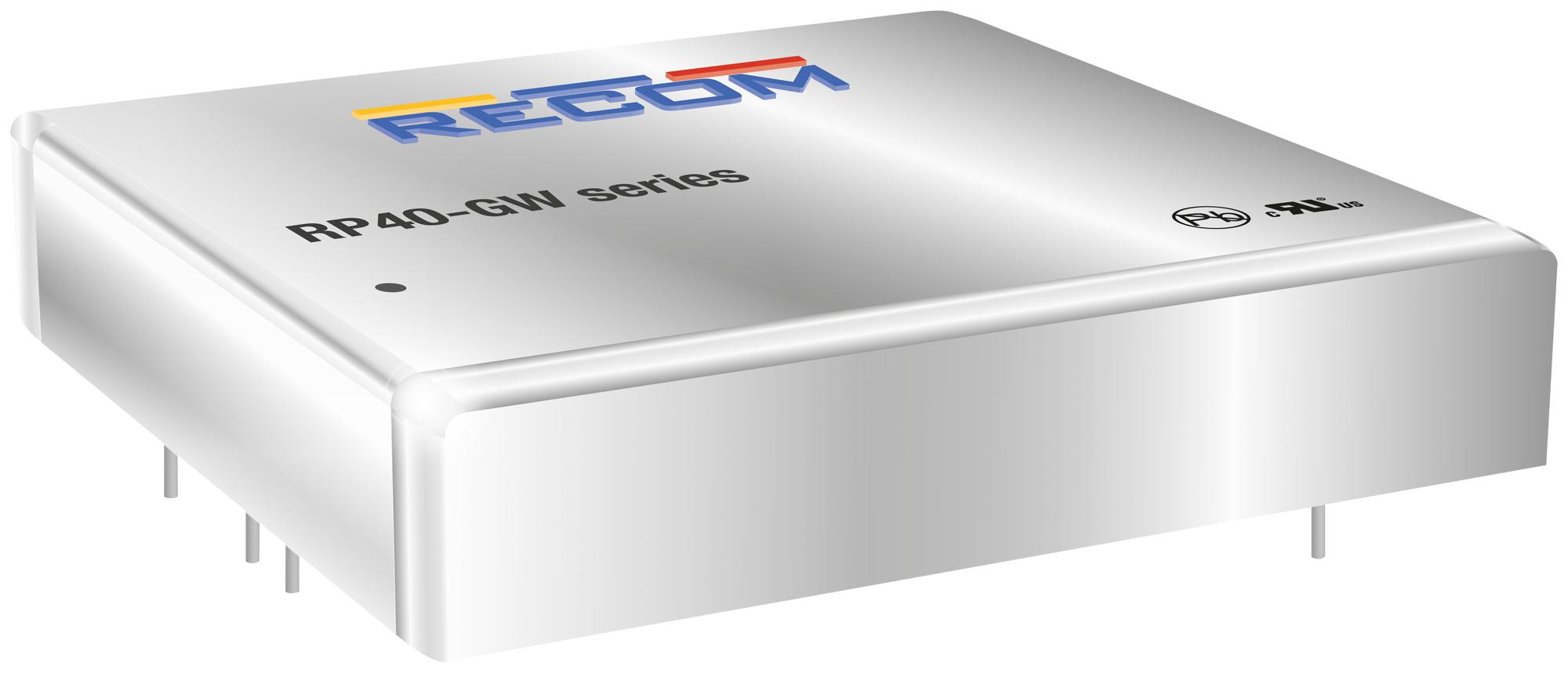 RP40-2415DGW DC/DC CONV, 40W, +/-15V, 1.333A RECOM POWER