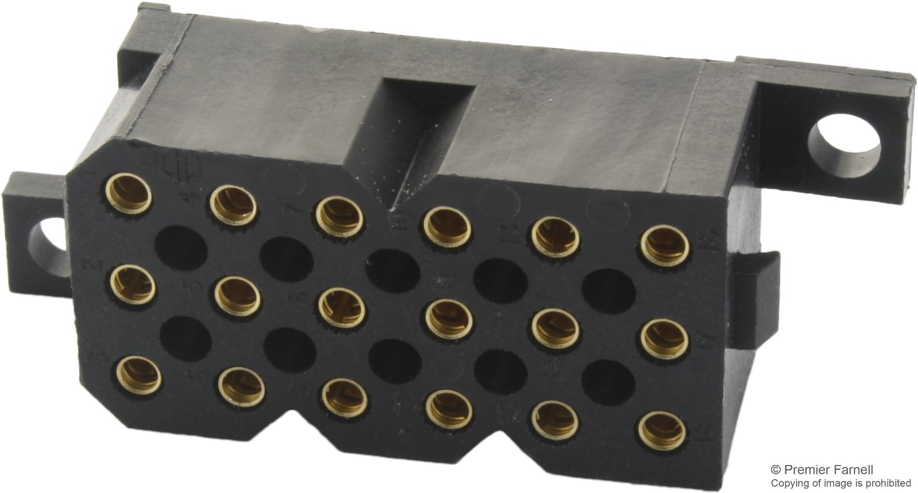 SMS18GE3 SOCKET, PCB, 18WAY SOURIAU-SUNBANK / EATON