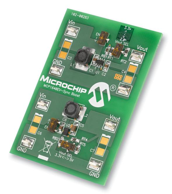 MCP1640EV-SBC MCP1640, SYNC BOOST CONV, EVAL BOARD MICROCHIP