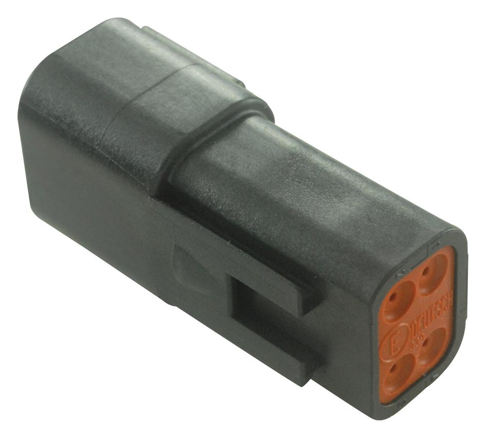 DT044P-CE02 HOUSING, RECEPTACLE, 4 WAY, PLASTIC DEUTSCH - TE CONNECTIVITY