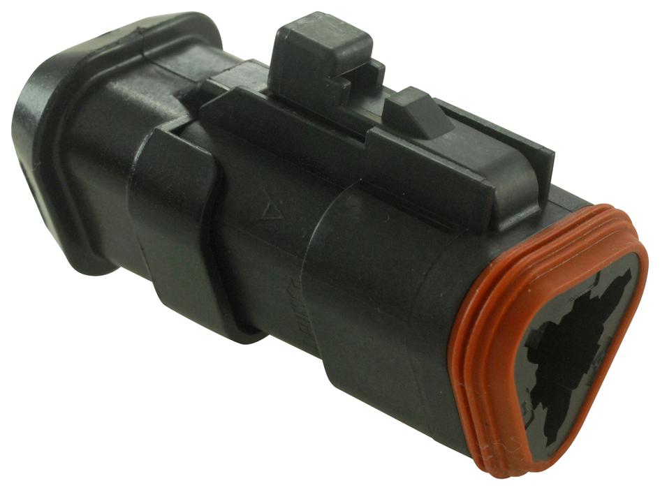 DT063S-CE13 PLUG, BOOT, THIN WALL, 3WAY, SKT DEUTSCH - TE CONNECTIVITY