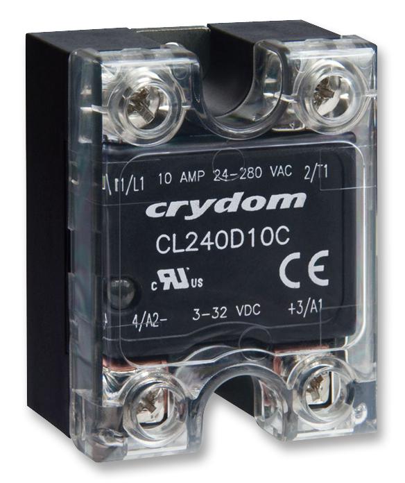 CL240A10RC SSR, IP20, 280VAC/10A, 90-250VAC, RN SENSATA/CRYDOM