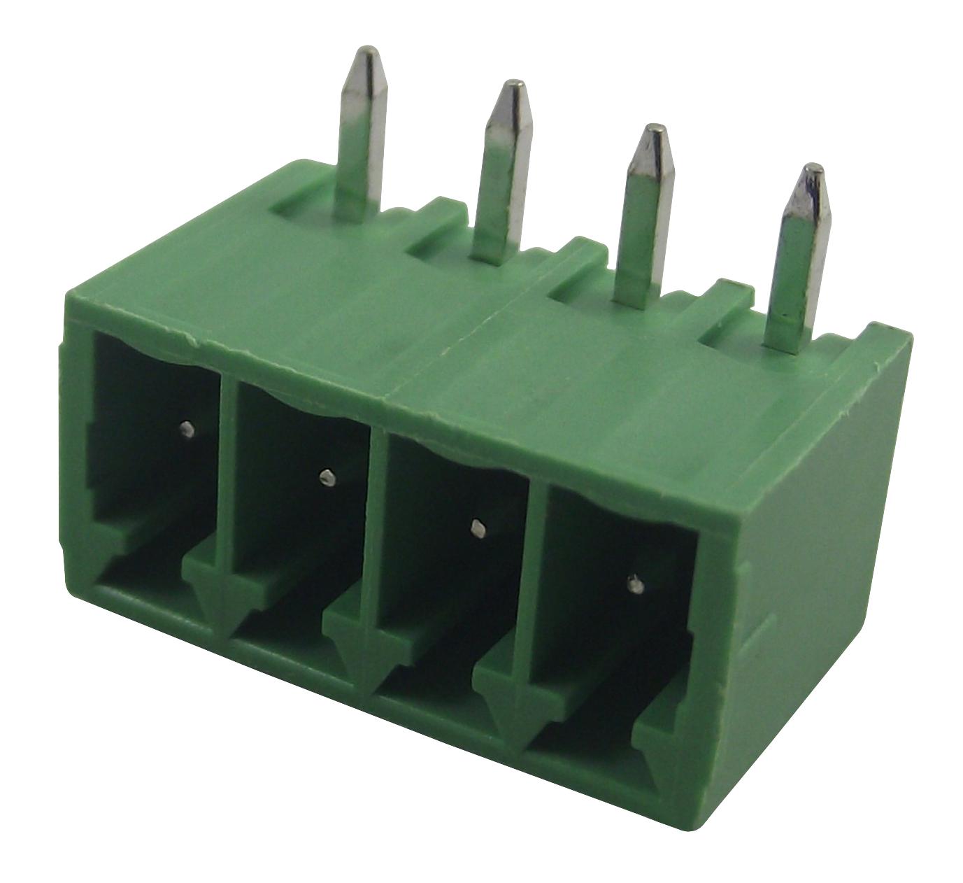 691322110004 TERMINAL BLOCK, HEADER, 4WAYS, TH R/A WURTH ELEKTRONIK