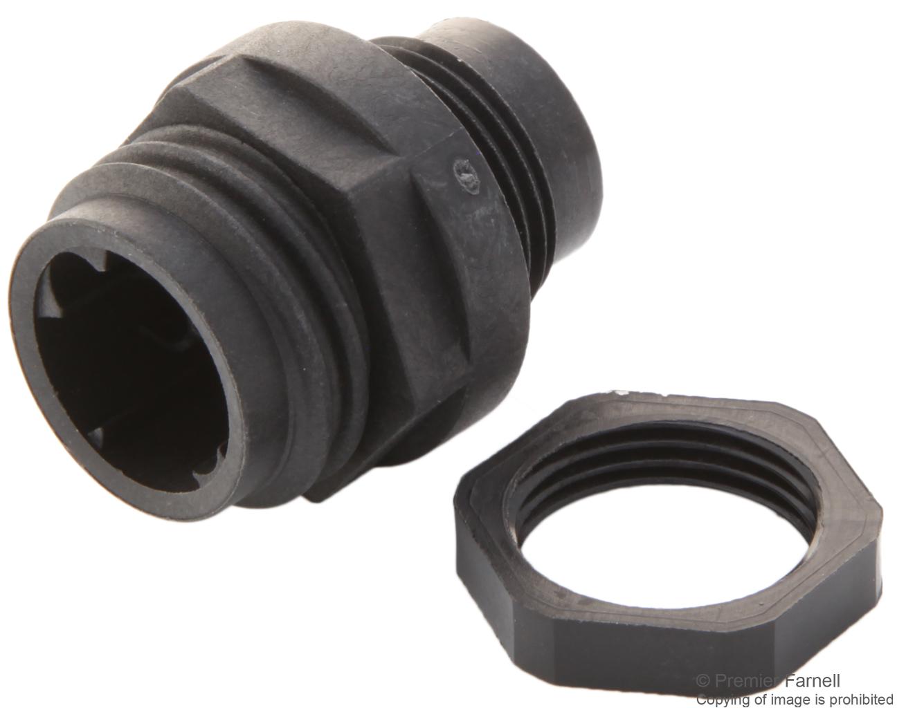 C016 10P006 806 12 PLUG, PANEL, ECOMATE HV, 6+PE AMPHENOL SINE/TUCHEL