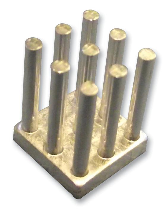 ICK S 10 X 10 X 12,5 LED HEATSINK, WITH PINS, SQUARE FISCHER ELEKTRONIK