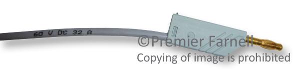 934075106 TEST LEAD, GREY, 1M, 1KV, 32A HIRSCHMANN TEST AND MEASUREMENT