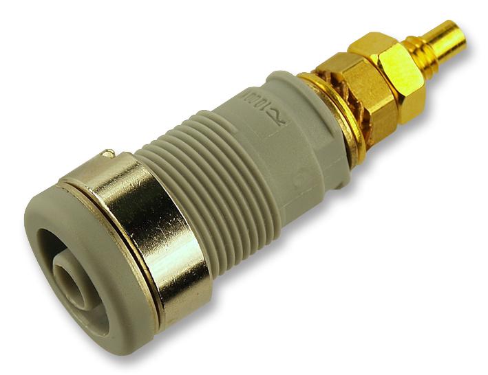 972354106 SOCKET, 4MM, SAFETY, GREY, MVL S HIRSCHMANN TEST AND MEASUREMENT