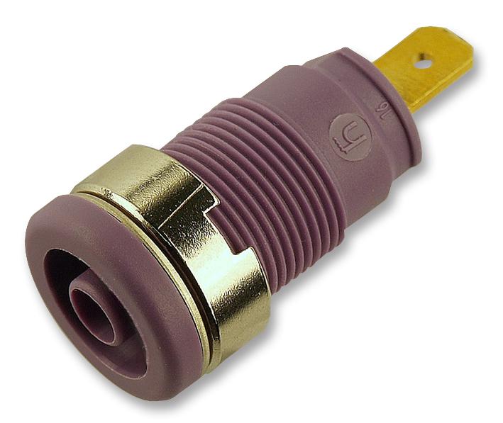 972355109 SOCKET, 4MM, SAFETY, VIOLET , MVL S HIRSCHMANN TEST AND MEASUREMENT