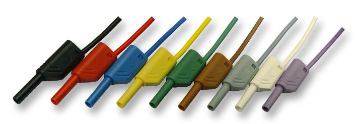 975698700 TEST LEAD, BLK, 2M, 1KV, 10A HIRSCHMANN TEST AND MEASUREMENT