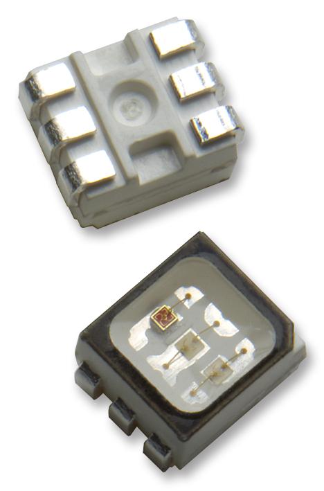 ASMT-YTB2-0BB02 LED, PLCC6, RGB, 745/1600/380MCD BROADCOM