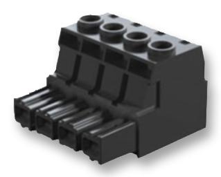 1924660000 TERMINAL BLOCK, PLUGGABLE, 6POS, 6AWG WEIDMULLER