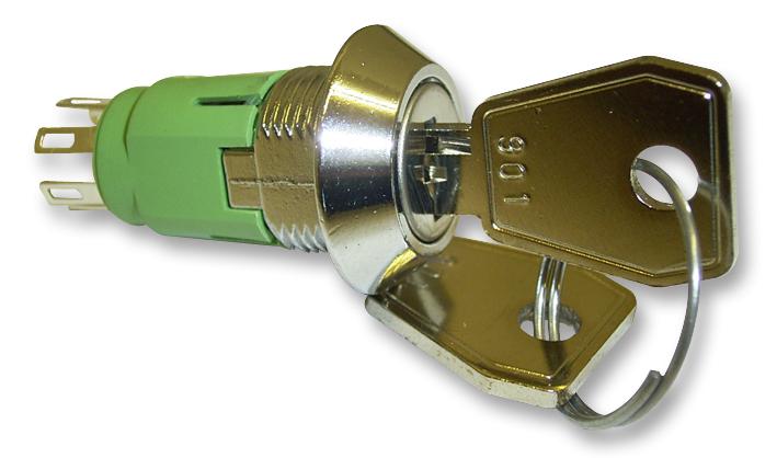 IRL-5-L-S-2 KEYLOCK SWITCH, SP3T, 60DEG, 1A, 24V LORLIN