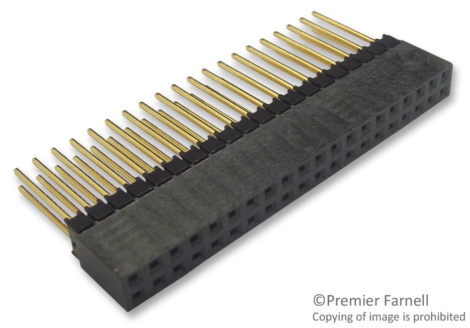 ESQ-120-14-G-D SOCKET, 2.54MM, 2X20WAY, ELEVATED SAMTEC