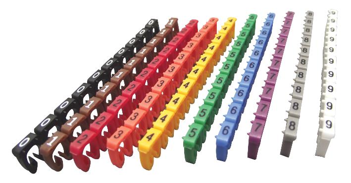 MP003252 CABLE MARKER, 1.5-2.5MM, 0-9, PK150 PRO POWER