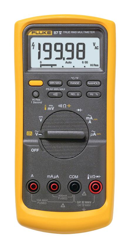 FLUKE 87-V/EUR MULTIMETER, DIG, HAND HELD, 20000 FLUKE