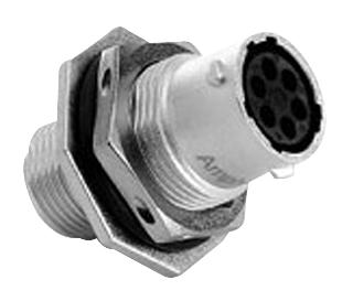 RT0W710-6SNH RECEPT, JAM NUT, SIZE 10, 6WAY, SKT AMPHENOL SINE/TUCHEL