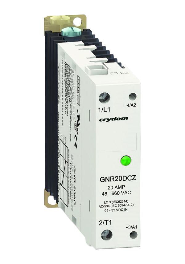 GNR25DCZ SSR, 3-PH, 600VAC/25A, 4-32VDC IN, ZC SENSATA/CRYDOM