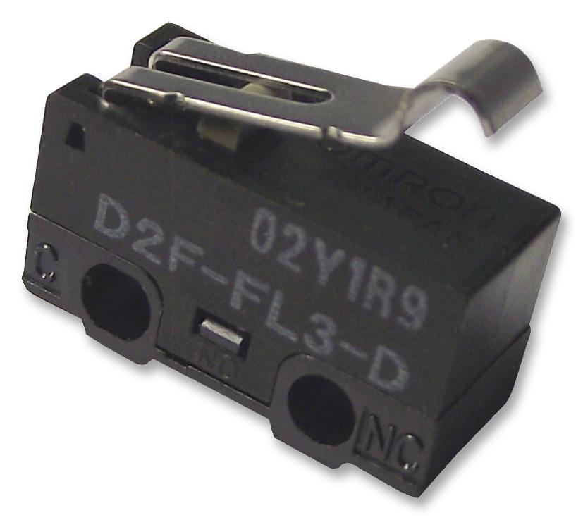 D2FFL3D MICROSWITCH, SIM ROLLER, 1A, SOLDER OMRON