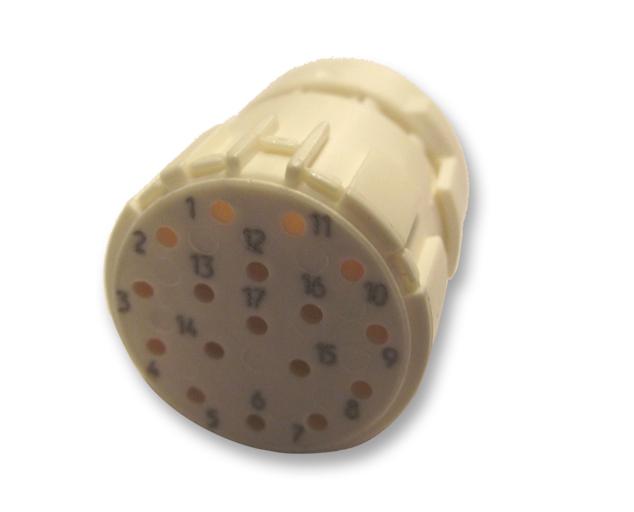 SAI-M23-BE-17 INSERT, M23, 17 WAY, SKT WEIDMULLER