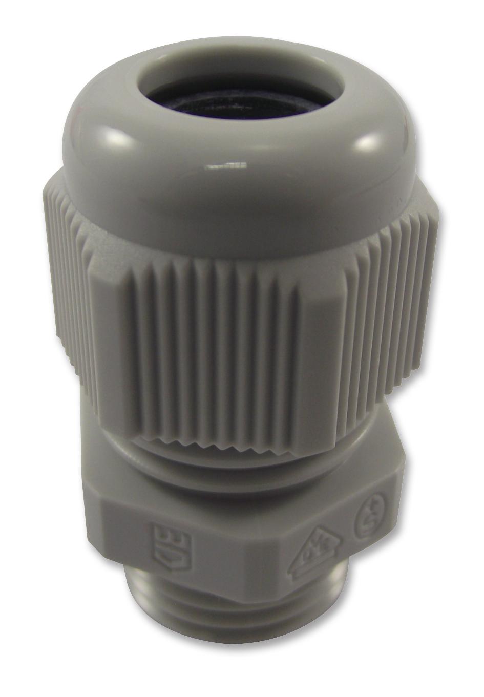 50.616 PA/R7035 GLAND, NYLON, M16, LT GREY HYLEC