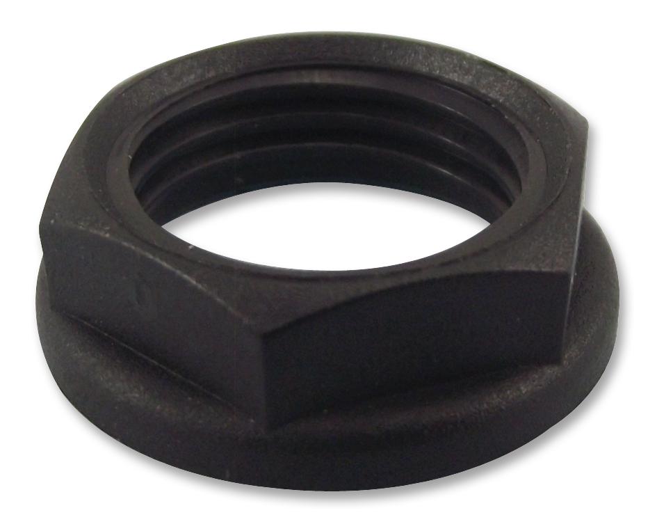 LN16B LOCKNUT, NYLON, M16, BLACK HYLEC