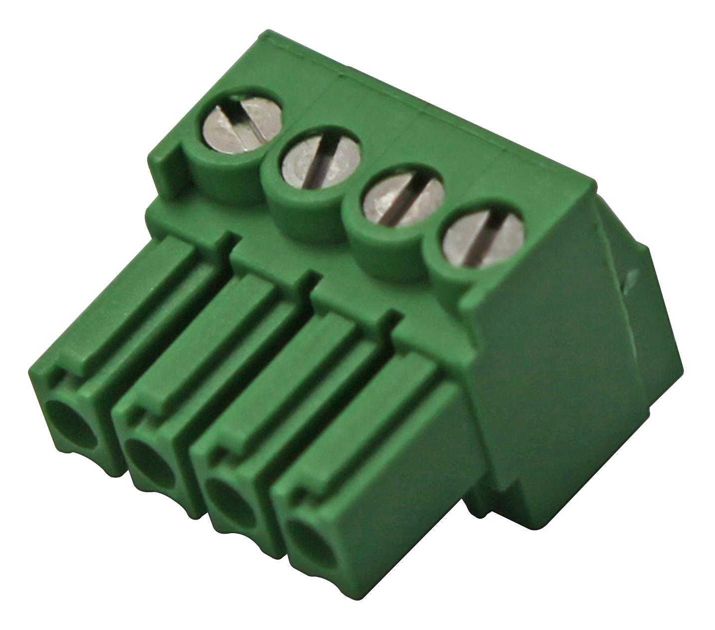 284506-4 TERMINAL BLOCK, PLUG, 3.5MM, 4WAY BUCHANAN - TE CONNECTIVITY
