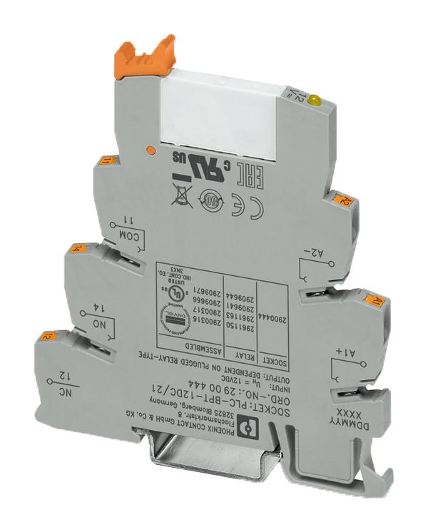 PLC-RPIT- 12DC/21 RELAY, SPDT, 250VAC, 6A PHOENIX CONTACT
