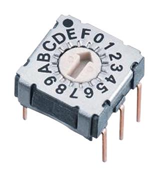 428547320916 SWITCH, ROTARY, 7X7, 16 POS, GREY WURTH ELEKTRONIK