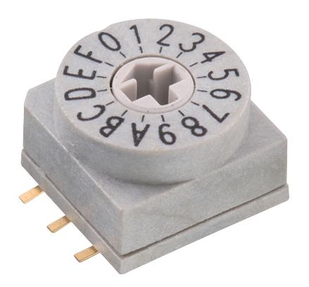 428521320816 SWITCH, ROTARY, 10X10, 16 POS, GREY WURTH ELEKTRONIK