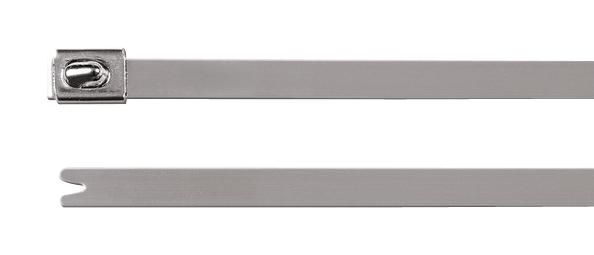 111-93089 CABLE TIE, STEEL, 201X4.6MM, PK100 HELLERMANNTYTON