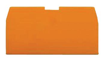 870-943 END PLATE, 1MM, GREY WAGO