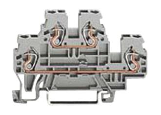 870-501 TERMINAL BLOCK, DIN RAIL, 4POS, 12AWG WAGO