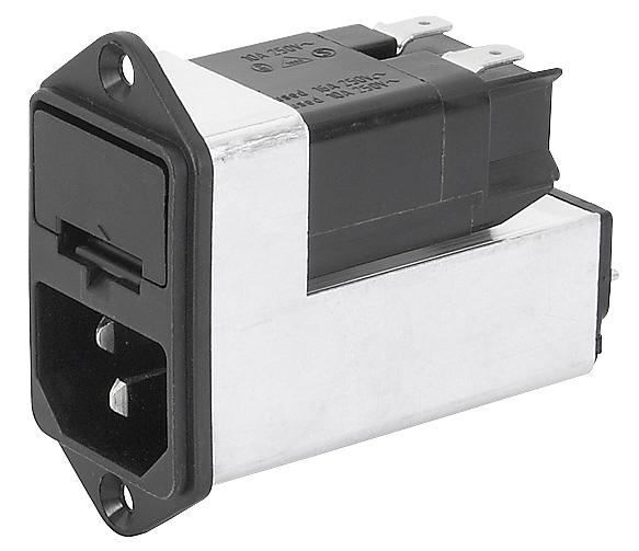 4303.5005 INLET FILTER, IEC, C14, KFC, 10A SCHURTER