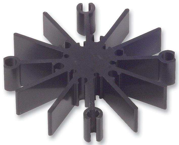 SA-LED-113E HEATSINK, LED, 12.7MM, BLACK OHMITE