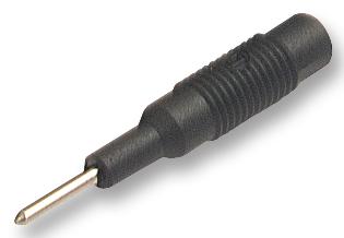 973600100 PLUG, 2MM TO 4MM, BLACK , MLS HIRSCHMANN TEST AND MEASUREMENT