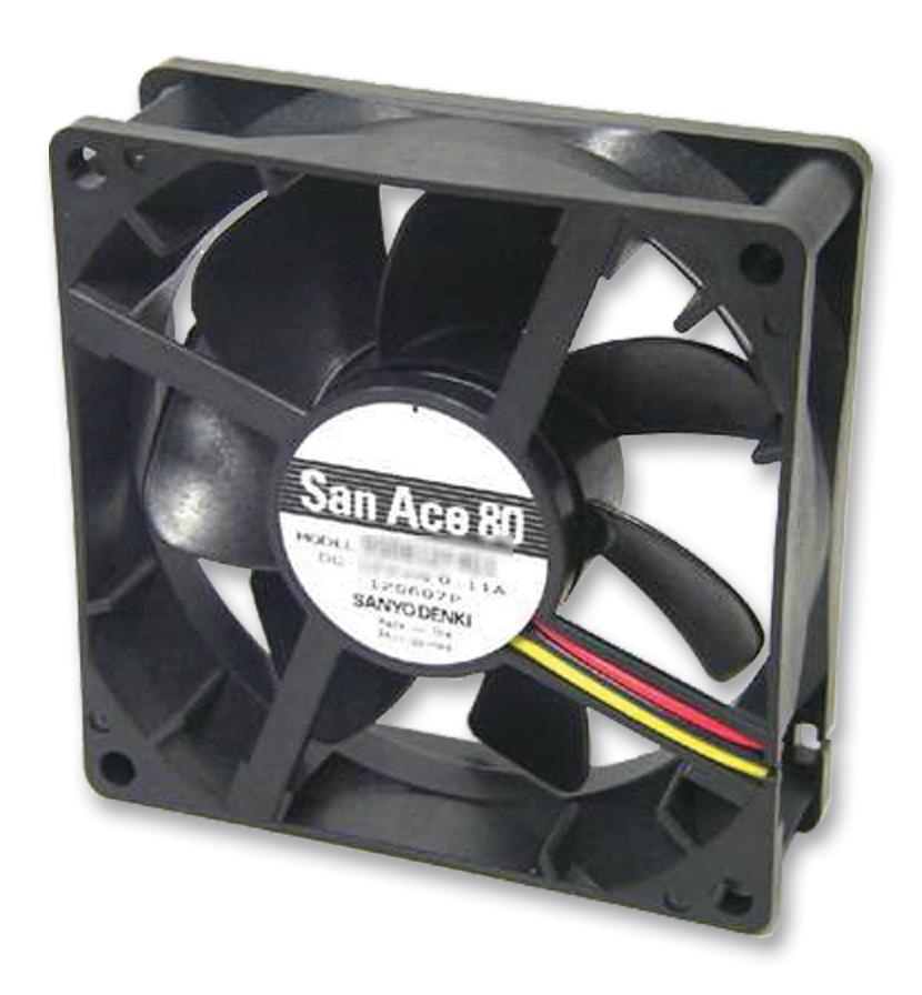 9S0924M4011 FAN, SILENT, 92MM, 24V, MED SPEED SANYO DENKI