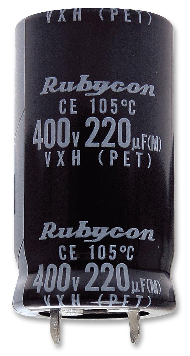 450VXH220MEFCSN25X35 CAP, 220µF, 450V, ALU ELEC, SNAP IN RUBYCON